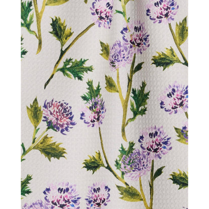 Blooming Thistle Geometry Bar Towel
