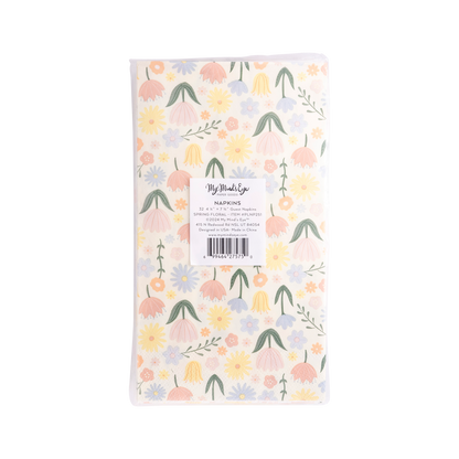 Spring Floral Paper Dinner Napkin