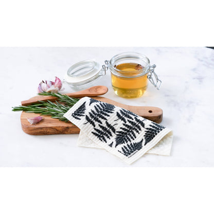 Swedish Dishcloth - Fern - Black
