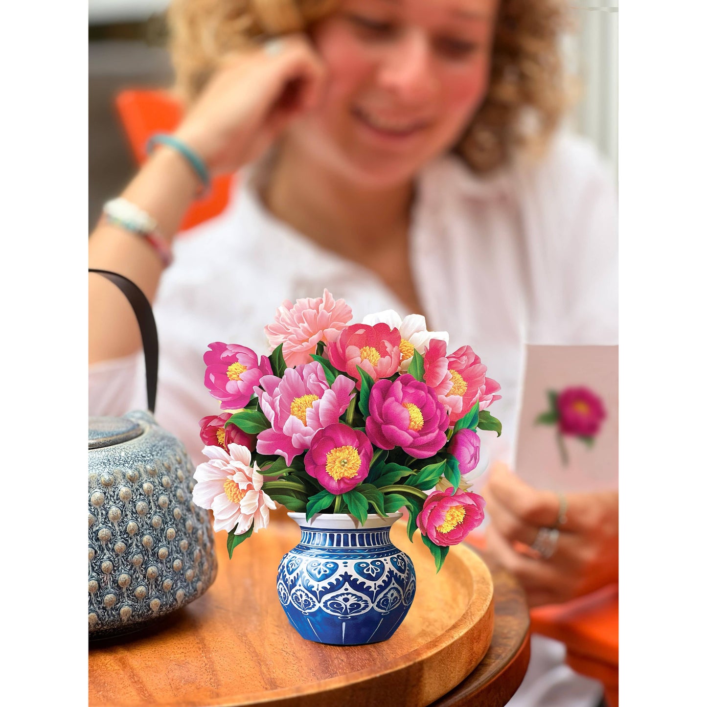Mini Peony Paradise Pop Up Greeting Card