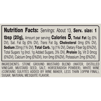 Mesquite Horseradish Mustard dt
