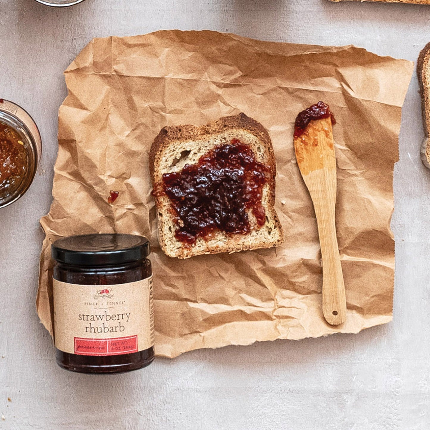 Finch + Fennel Strawberry Rhubarb Preserves