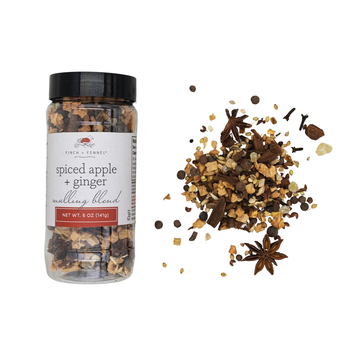 Finch + Fennel Spiced Apple + Ginger Mulling Blend, 5 oz