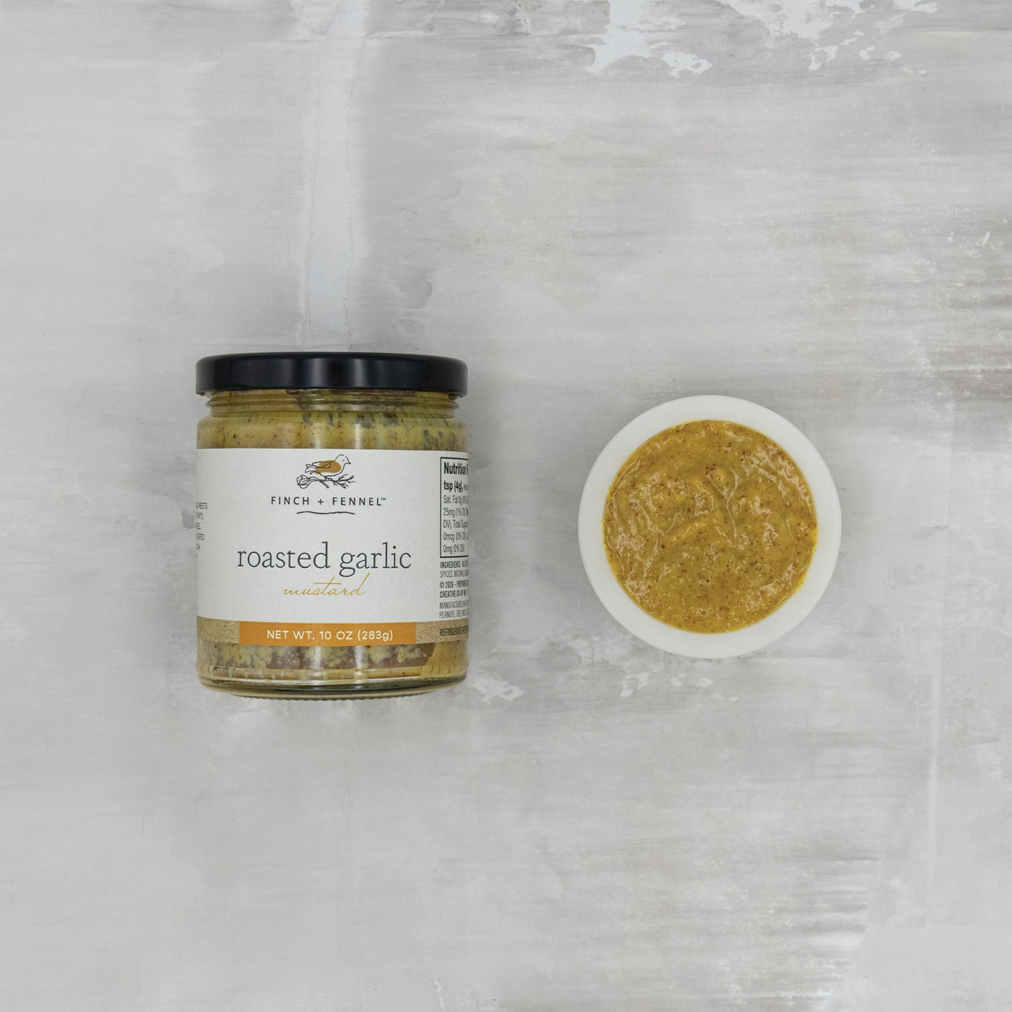 Finch + Fennel Roasted Garlic Mustard, 9 oz