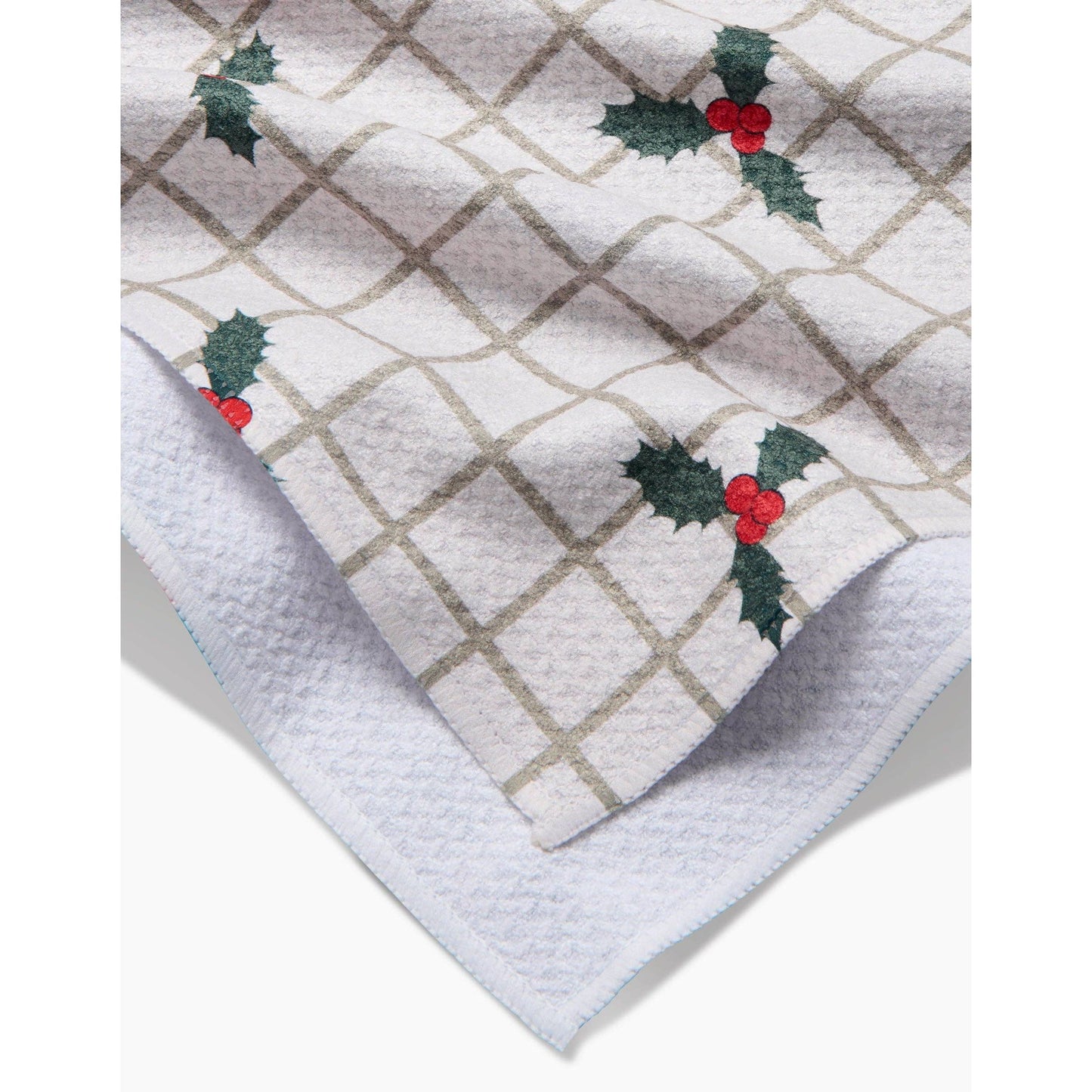 Merry And Plaid Geometry Tea Towel