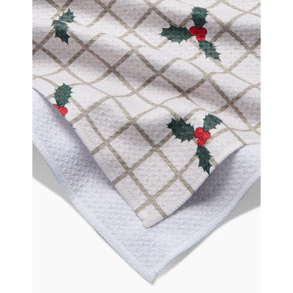 Merry And Plaid Geometry Tea Towel