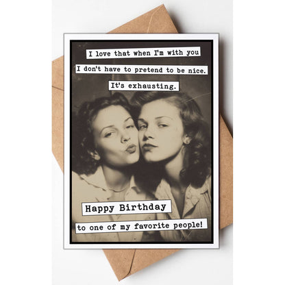 Happy Birthday To My Favorite Person Funny Birthday Greeting Cards