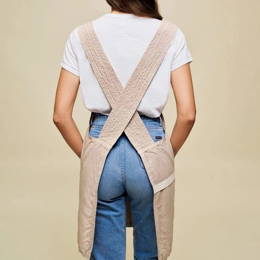 Hedley & Bennett Smock Apron in Oat