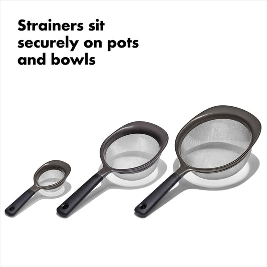 Oxo 3 Piece Strainer Set