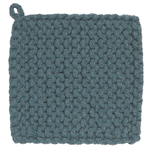Lagoon Blue Knit Potholder