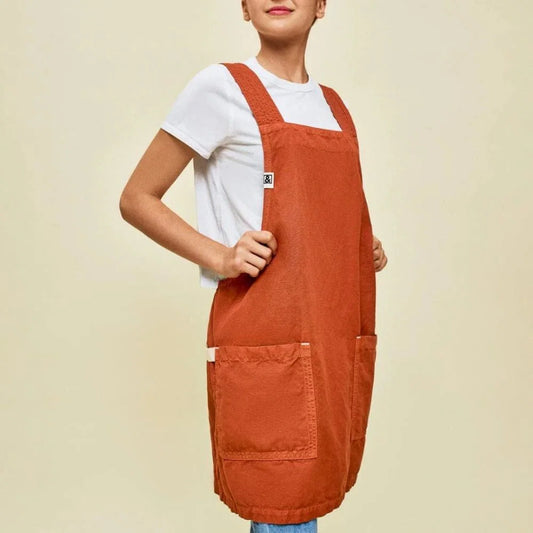 Hedley & Bennett Kitchen Smock in Harissa Red