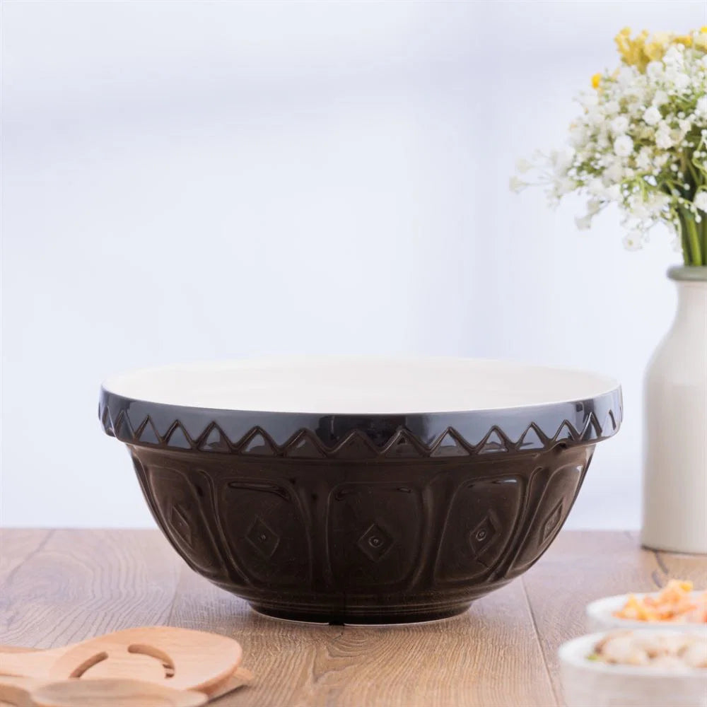 Mason Cash Color Mix Black Size 18 Mixing Bowl 11" (2.85 Qt)