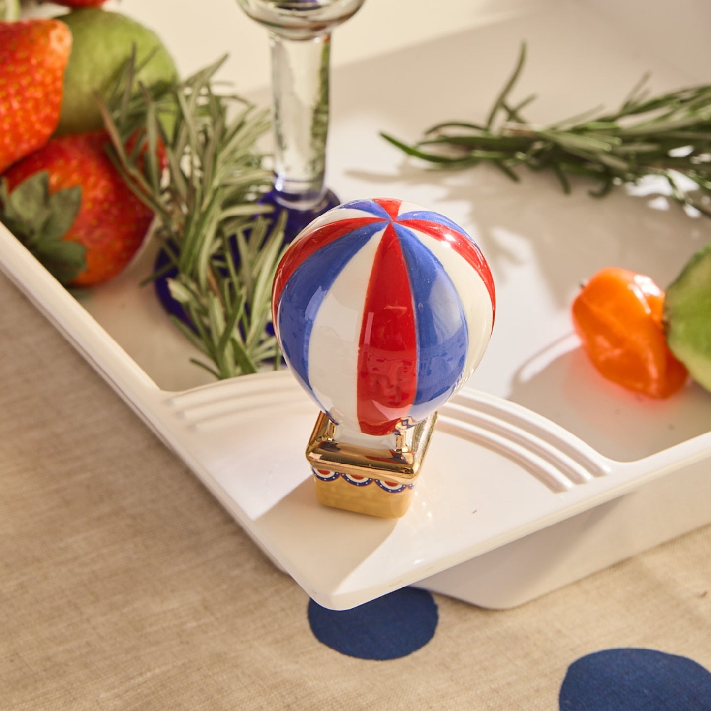 Nora Fleming Mini Red, White, & Balloon