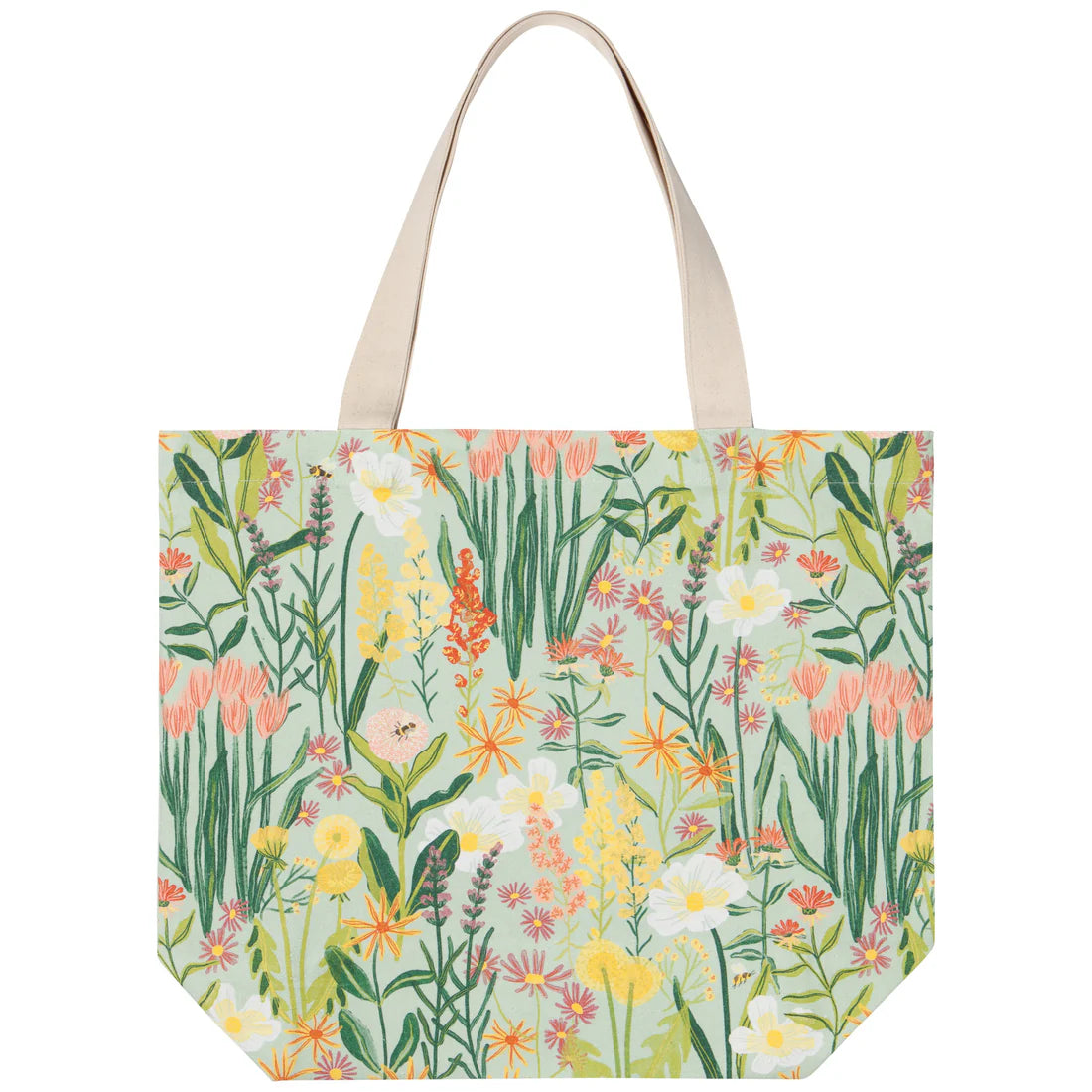 Bees & Blooms Everyday Tote Bag