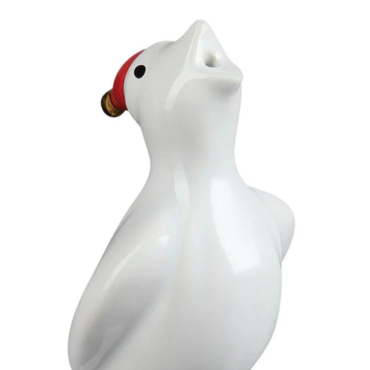 Le Creuset Heritage Pie Bird with Santa Hat