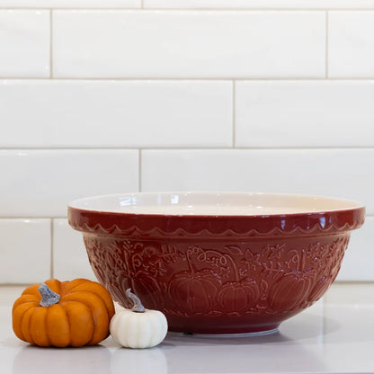 Mason Cash In The Pumpkin Patch S18 Burgundy Mixing Bowl (2.85 Qt)
