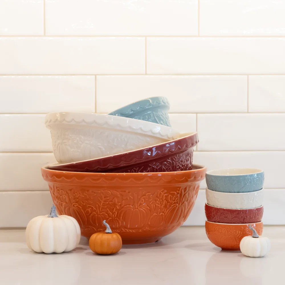 Mason Cash In The Pumpkin Patch 30 Cornflower Blue Mixing Bowl (1.25 Qt)