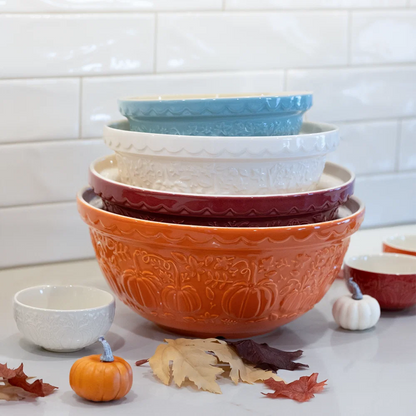 Mason Cash In The Pumpkin Patch S12 Orange Mixing Bowl (4.25 Qt)