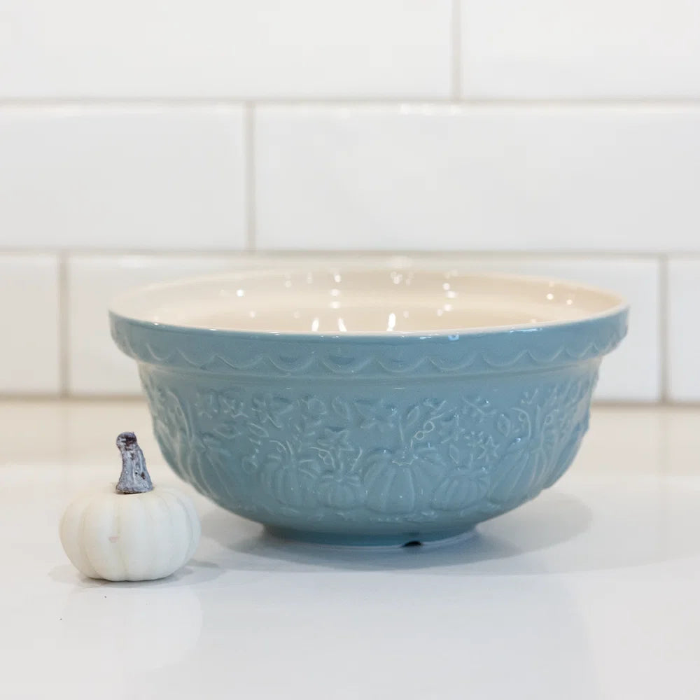 Mason Cash In The Pumpkin Patch 30 Cornflower Blue Mixing Bowl (1.25 Qt)