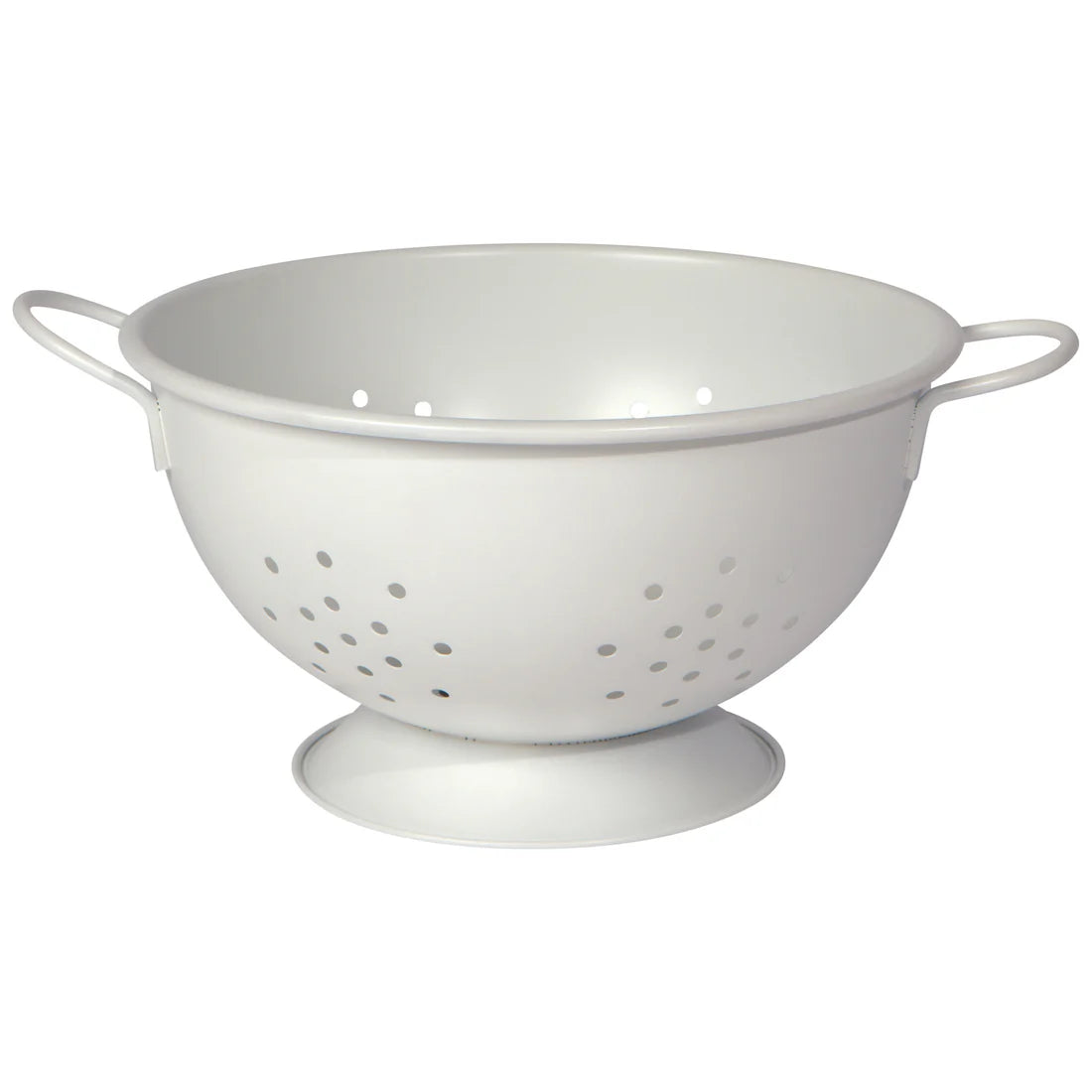 Matte Steel White Colander Large