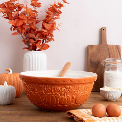Mason Cash In The Pumpkin Patch S12 Orange Mixing Bowl (4.25 Qt)
