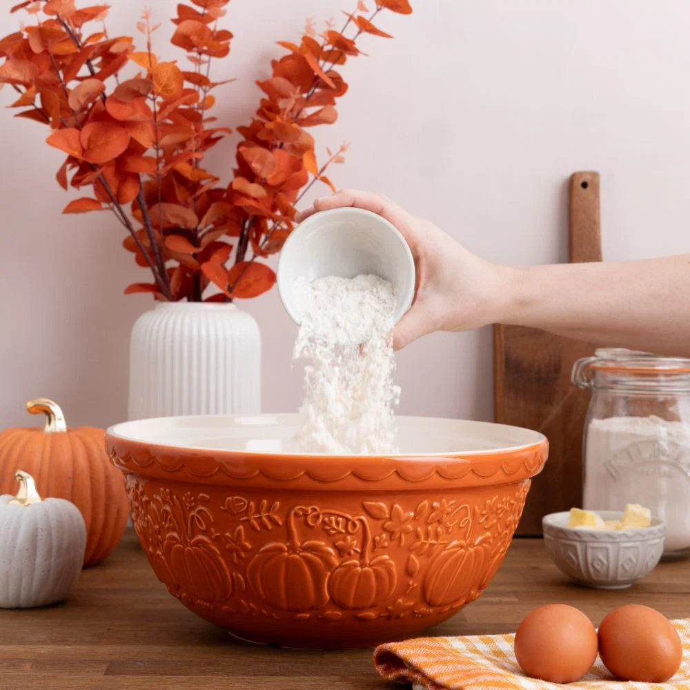 Mason Cash In The Pumpkin Patch S12 Orange Mixing Bowl (4.25 Qt)