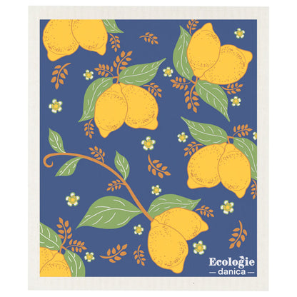 Provencal Lemons Swedish Sponge Cloth Swedish Dishcloth Browns Kitchen