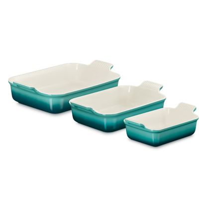 Le Creuset Heritage Set of 3 Rectangular Dishes