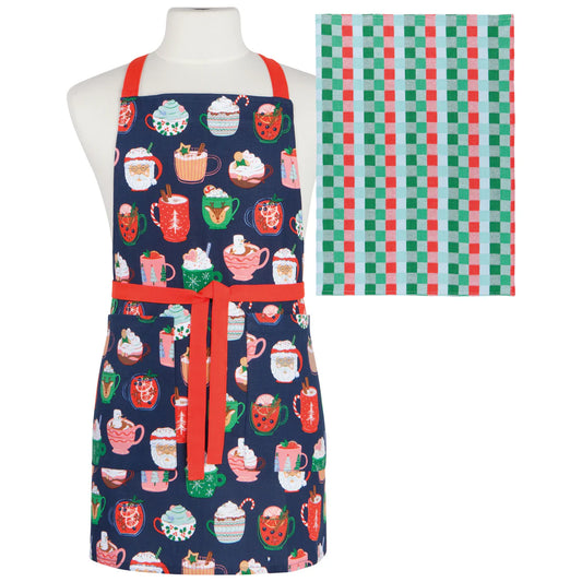 Cozy Cups Apron & Dishtowel Set