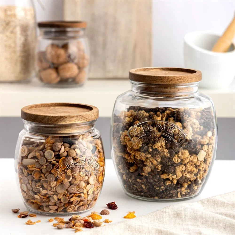 KILNER Jar with Wooden Lid 28.7 OZ