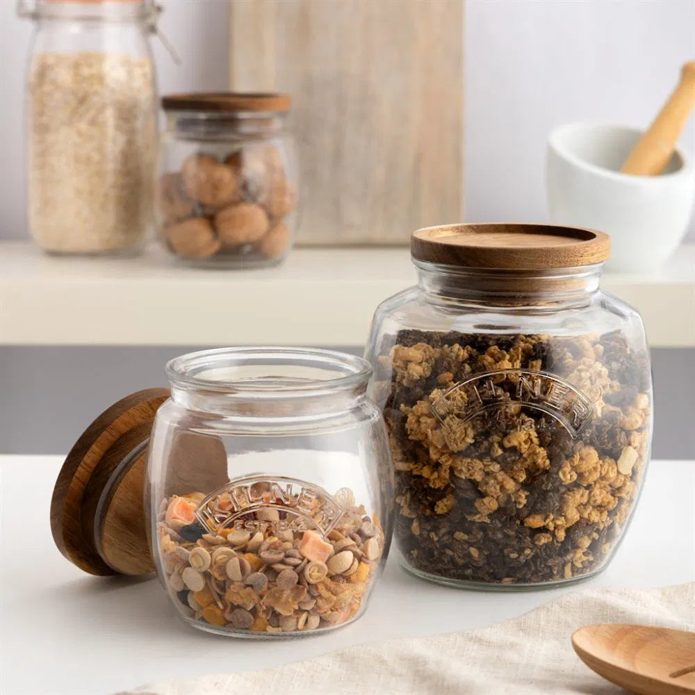 KILNER Jar with Wooden Lid 28.7 OZ