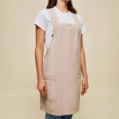 Hedley & Bennett Smock Apron in Oat