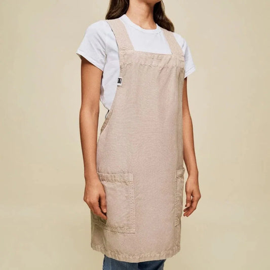 Hedley & Bennett Smock Apron in Oat