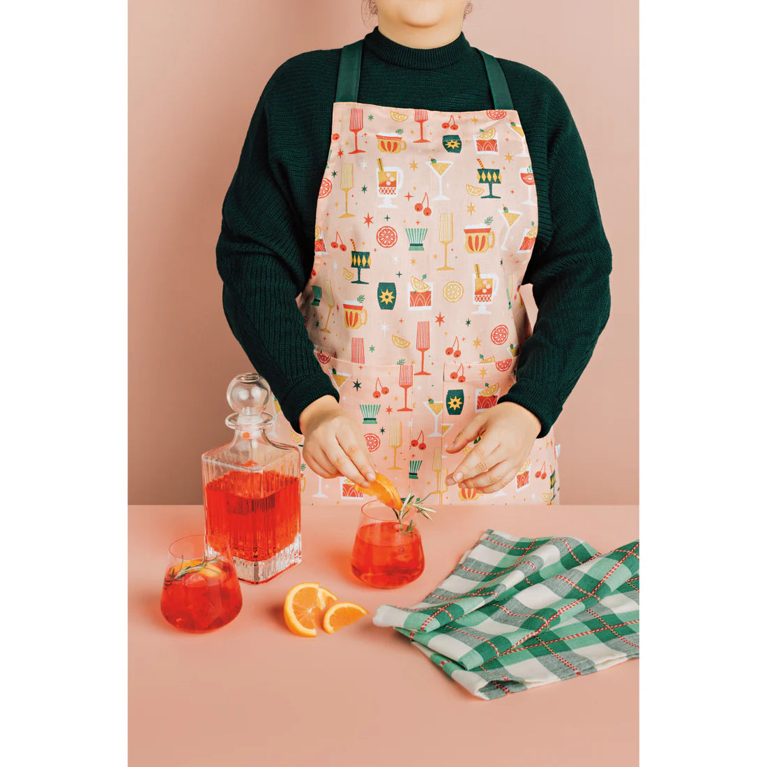 Holiday Spirits Apron & Dishtowel Set