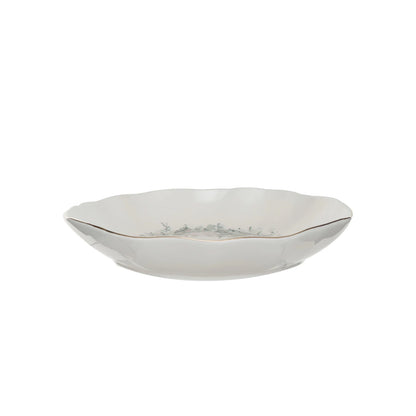 Wreath & Gold Electroplating Stoneware Bowl