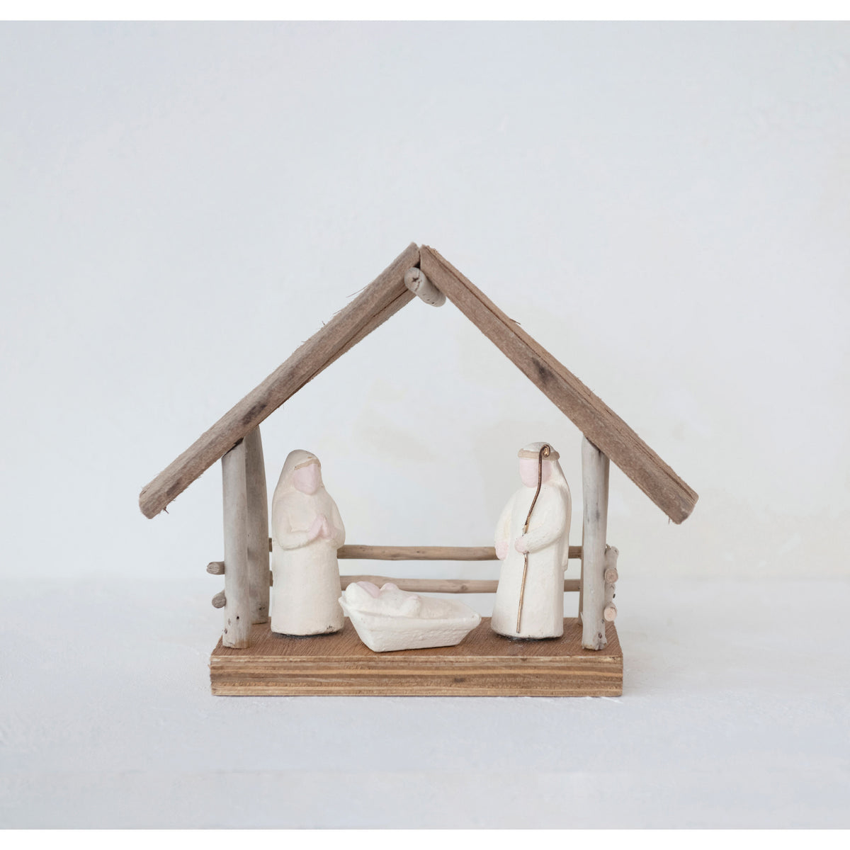 Driftwood Nativity Scene