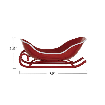 Metal Sleigh Soap Tray