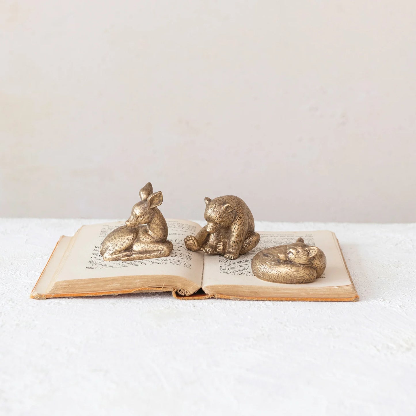 Sleeping Woodland Animal Figurines