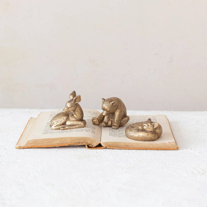 Sleeping Woodland Animal Figurines