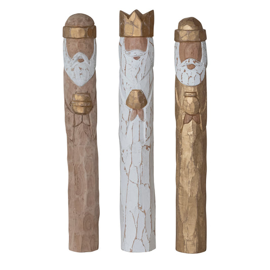 Wooden Wisemen Figurines