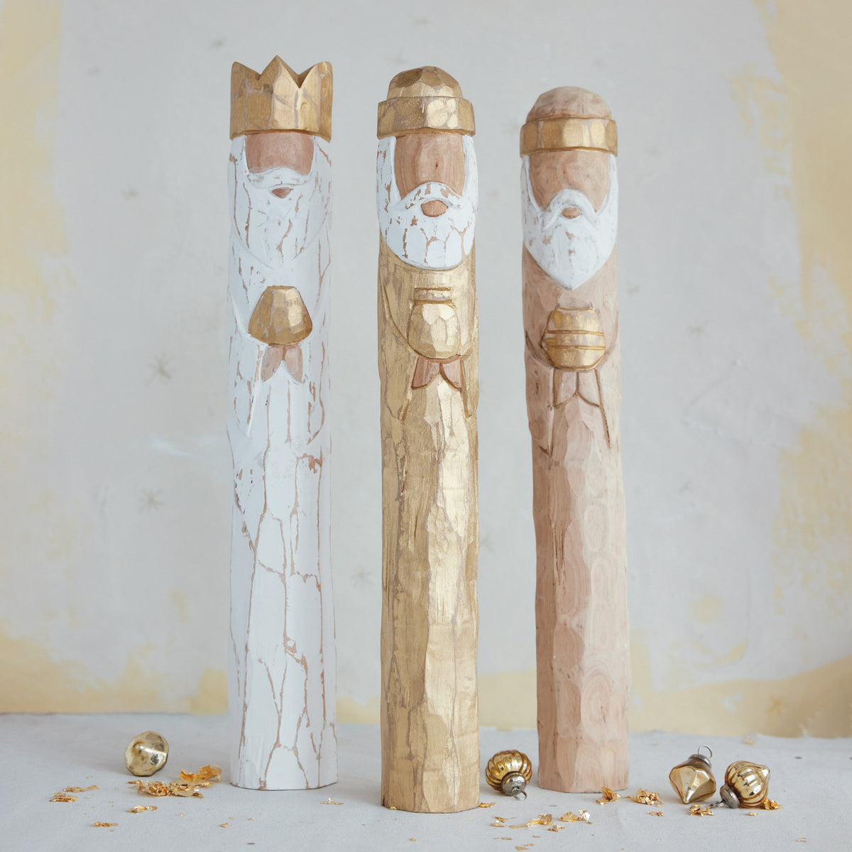 Wooden Wisemen Figurines