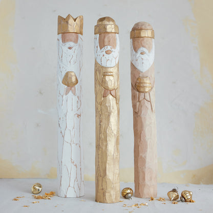 Wooden Wisemen Figurines