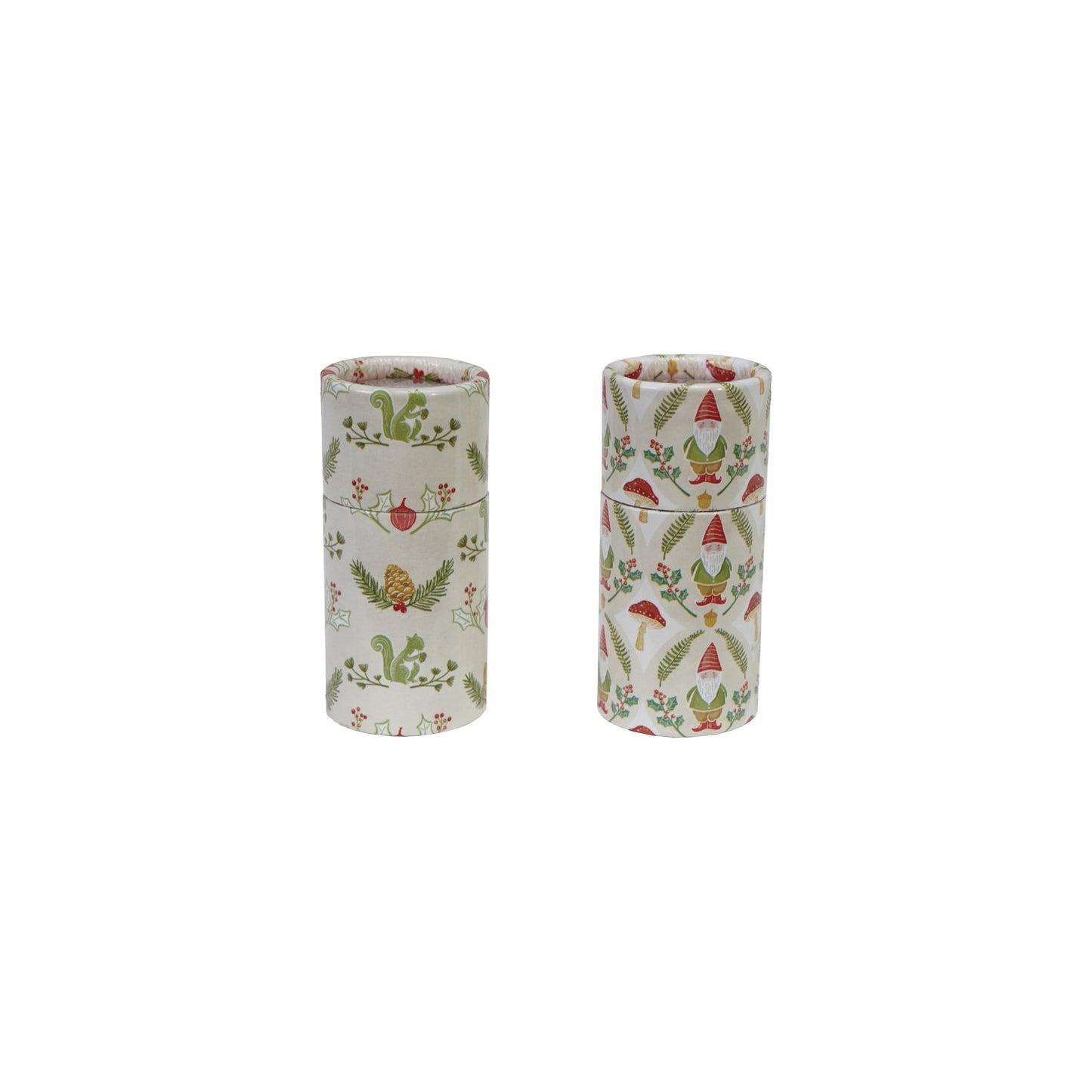 Safety Matches in Tube Matchbox with Seasonal Pattern, 2 Styles ©