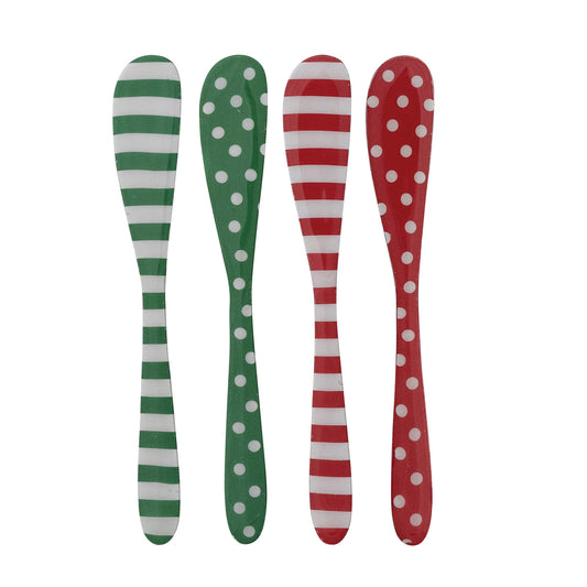 Enameled Stainless Steel Canape Knife, 4 Styles