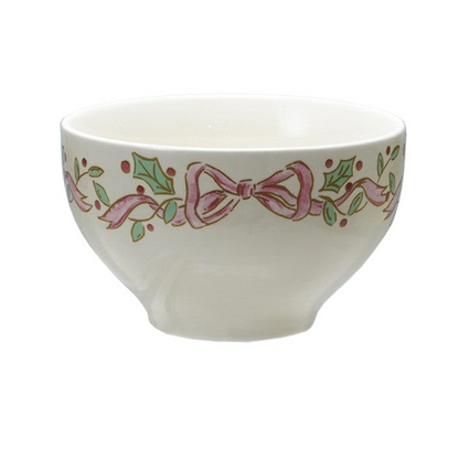 Pastel Holiday Stoneware Snack Bowls, 4 Styles