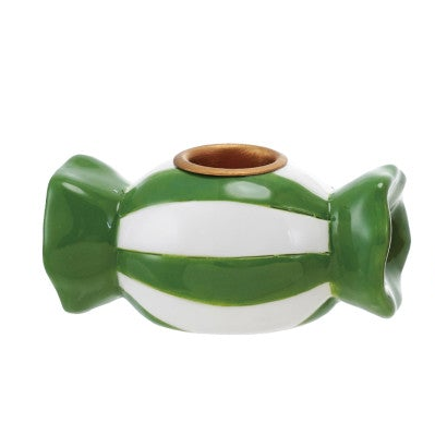Stoneware Candy Shaped Taper Holder, 3 Styles