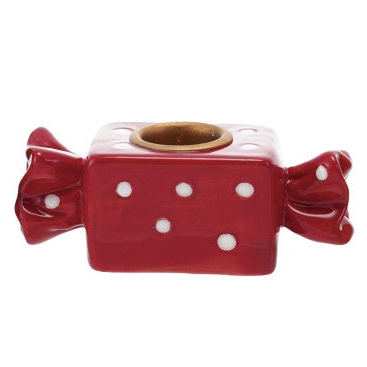 Stoneware Candy Shaped Taper Holder, 3 Styles