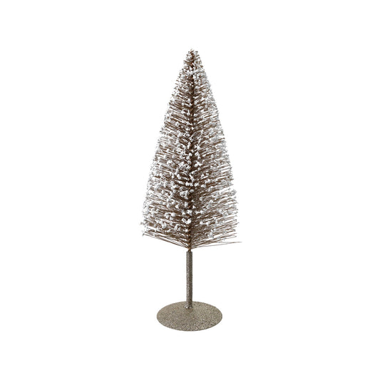 Silver Bottle Brush Tree with Glitter & Microbeads
