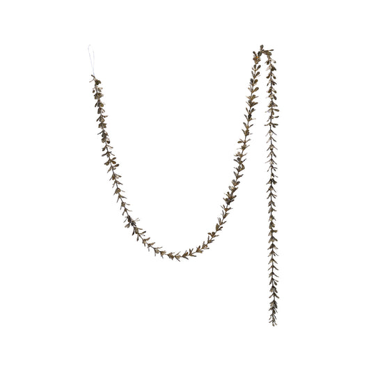 Champagne Faux Boxwood Garland
