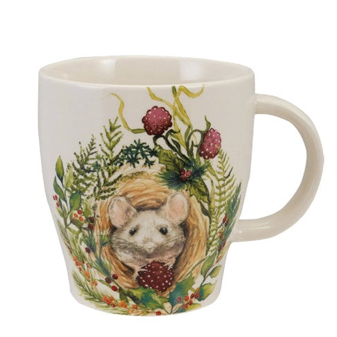 Woodland Animal Stoneware Mug, 14 oz